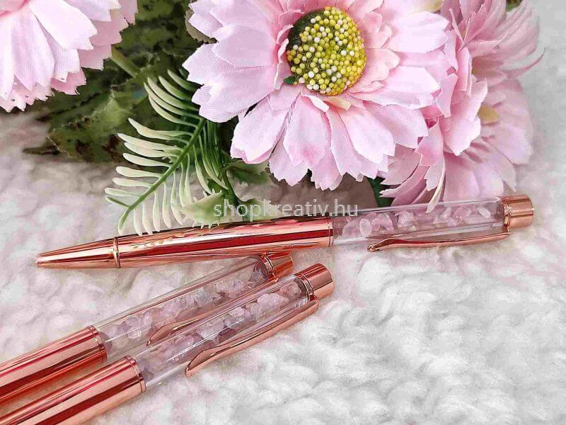 Rose gold golystoll rzsakvarc forgccsal