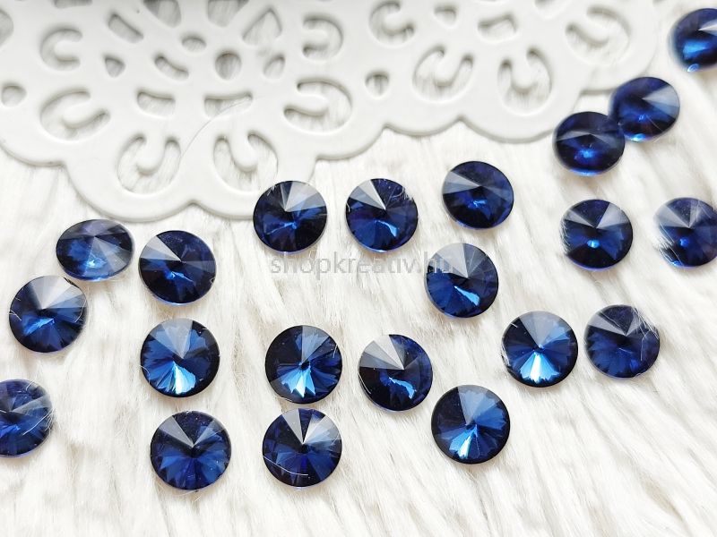 Petrolkk rivoli cabochon kpos htlappal 8mm