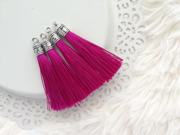  Magenta bojt ezst mints kupakkal kb. 6,5cm