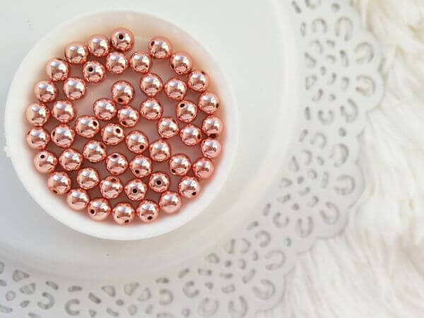  Rose gold hematit svnygyngy 6mm (AAA minsg)- 10db/csomag