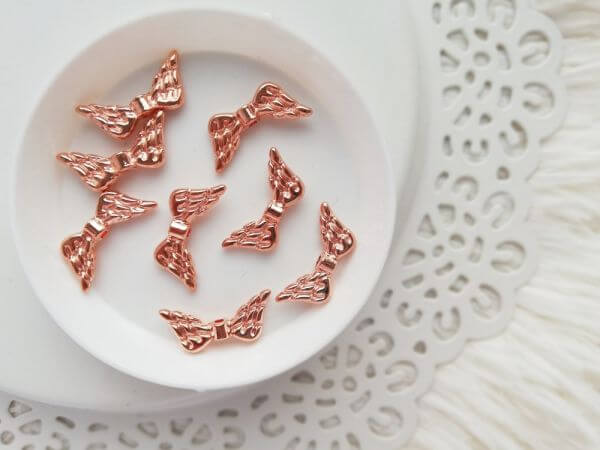 Rose gold angyalszrny kztes 18*5mm
