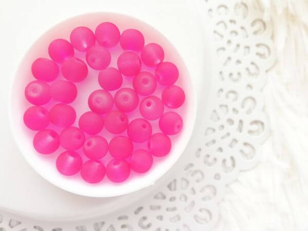  Pink jggyngy 8mm (20db/csomag)
