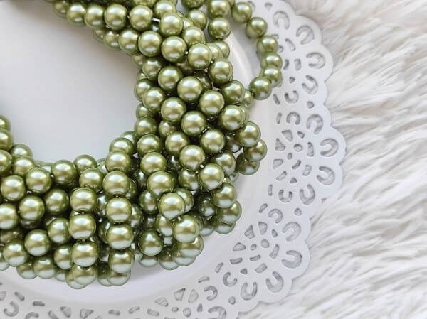  Olive igazgyngy utnzat 8mm (10db/csomag)