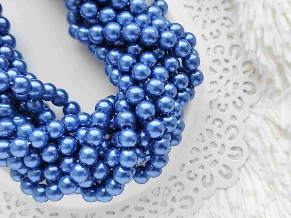  Blue igazgyngy utnzat 8mm (10db/csomag)