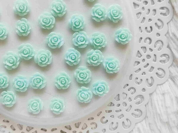  Menta rzsa cabochon 10mm