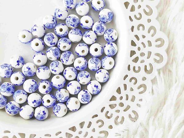  Kk nagy virgos porcelngyngy 10mm