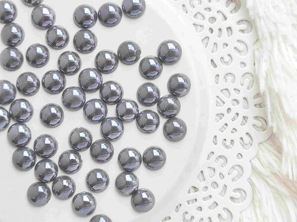  Ezst veg tekla cabochon 9.5mm