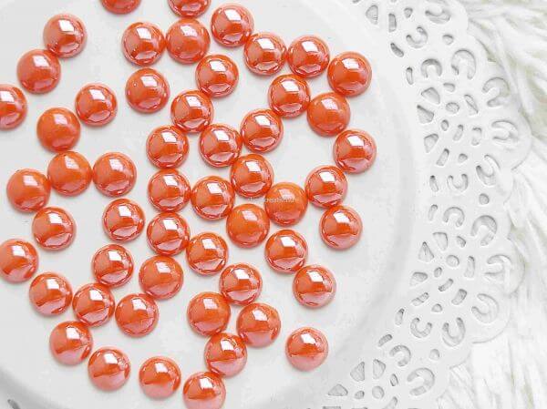  Narancs veg tekla cabochon 9.5mm