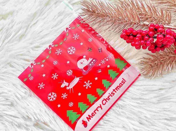  Karcsonyi mints celofn kszertasak 14x10cm
