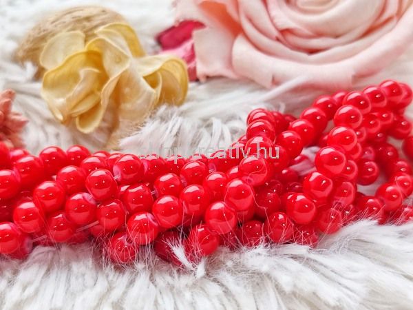  Piros festett veggyngy 6mm (20db/csomag)