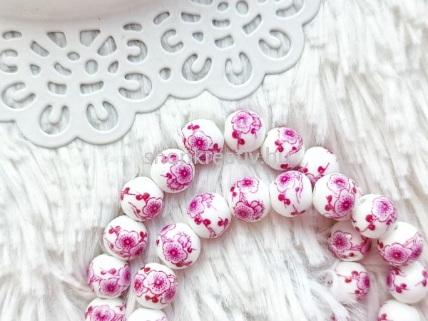  Mlyva rvcska mints porcelngyngy 10mm