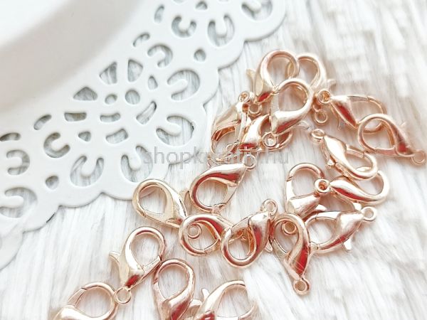  Rose gold delfinkapocs 16x8mm