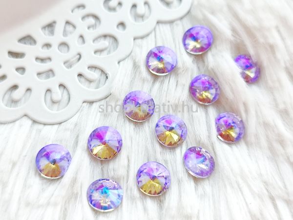  Ibolya AB rivoli cabochon kpos htlappal 8mm