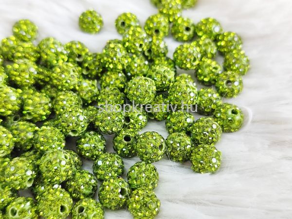  Olva shamballa gyngy 8mm
