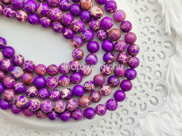  Lila imperial jspis / regalit svnygyngy 8mm