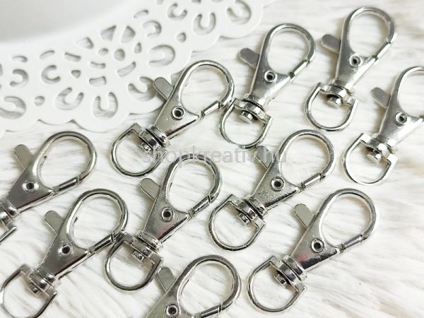  Ezst kulcstart karabiner 37x17mm