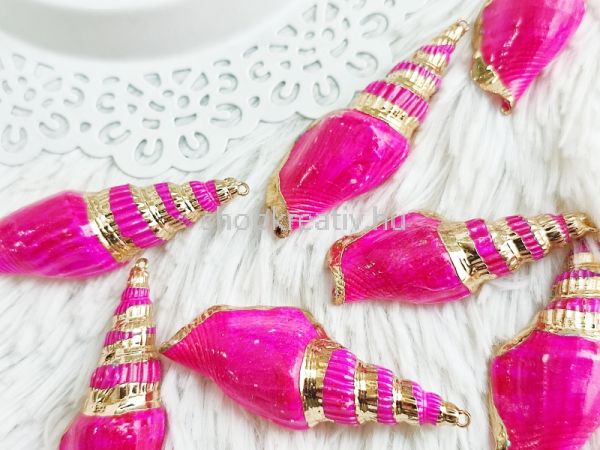  Pink festett spirlkagyl medl kb. 5-8cm
