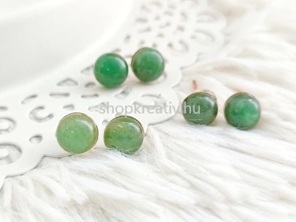  Zld aventurin cabochon flbeval 8mm