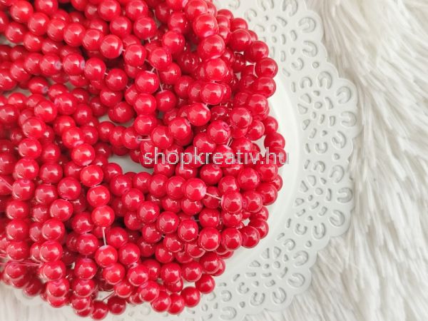  Piros festett veggyngy 8mm (20db/csomag)