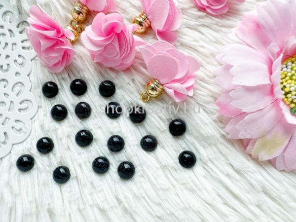  Kk szintetikus homokk  svny cabochon 8mm