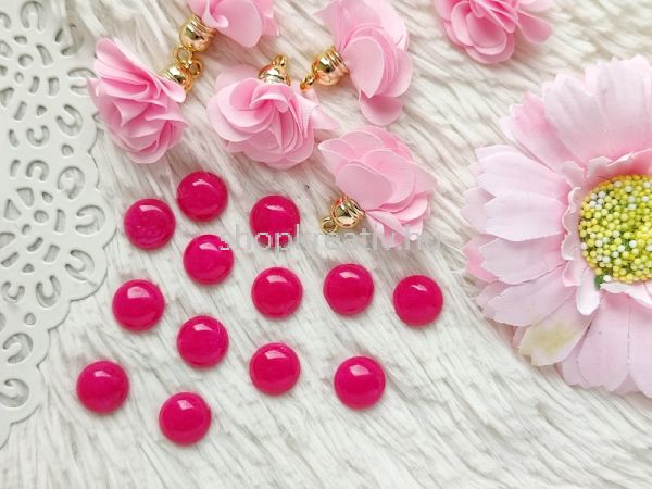  Pink jde svny cabochon 12mm