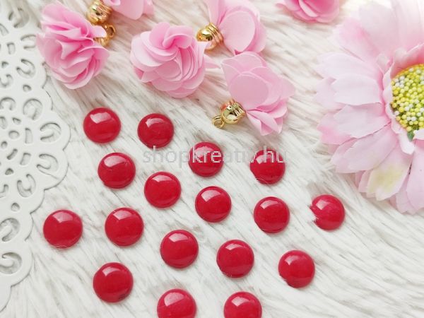  Piros jde svny cabochon 12mm