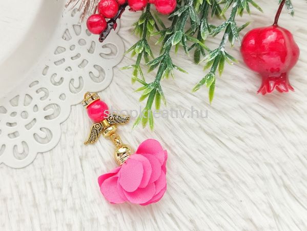  Pink ris svny angyal medl virg bojttal 5cm